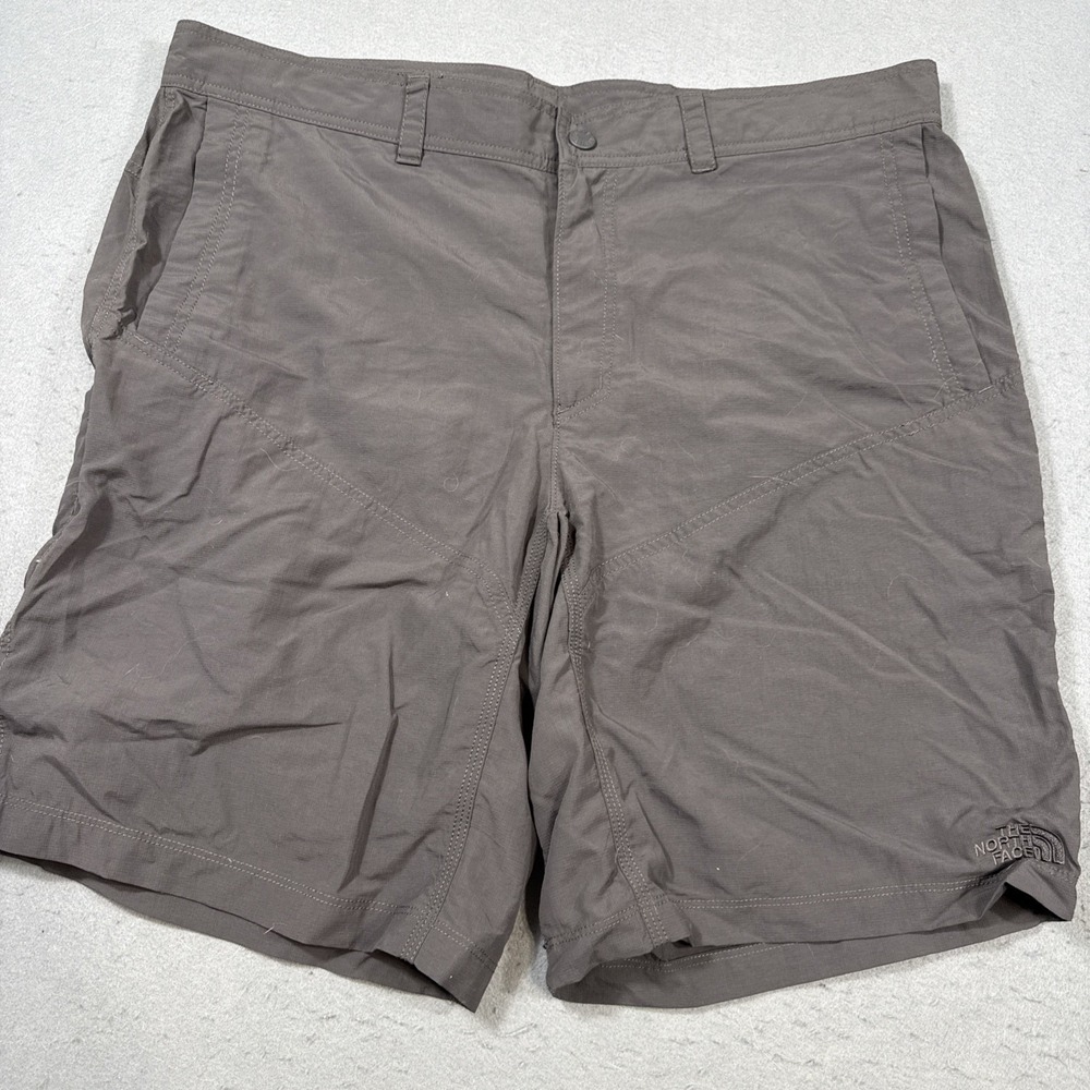 North Face Shorts Mens 40 CHARCOAL Nylon Cargo Hiking Stow Pocket Outdoor